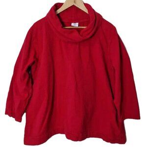 VTG Lagenlook Cowl Neck Top Pull Over Minimalist Cotton Sea Breeze of California